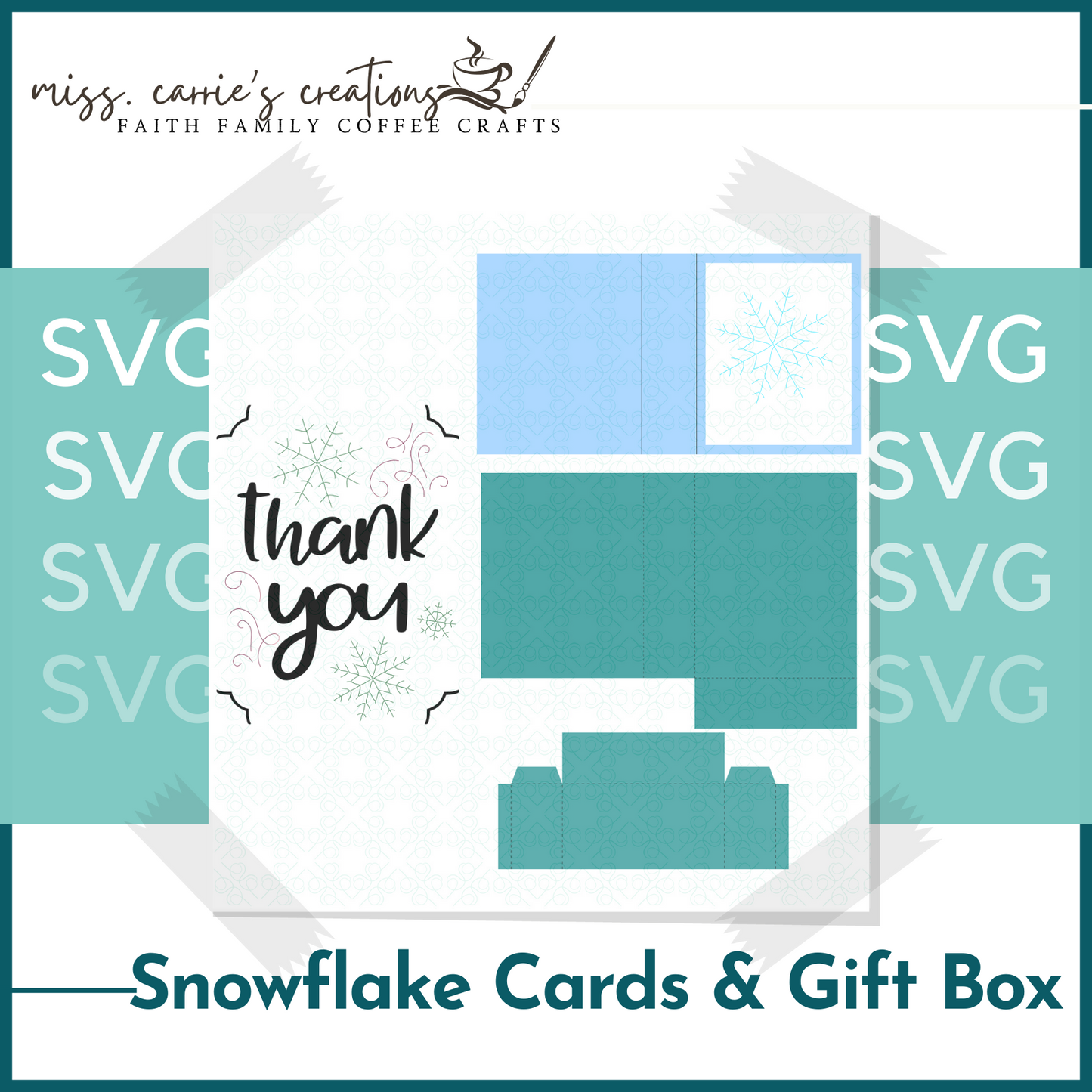 Snowflake Cards & Gift Box