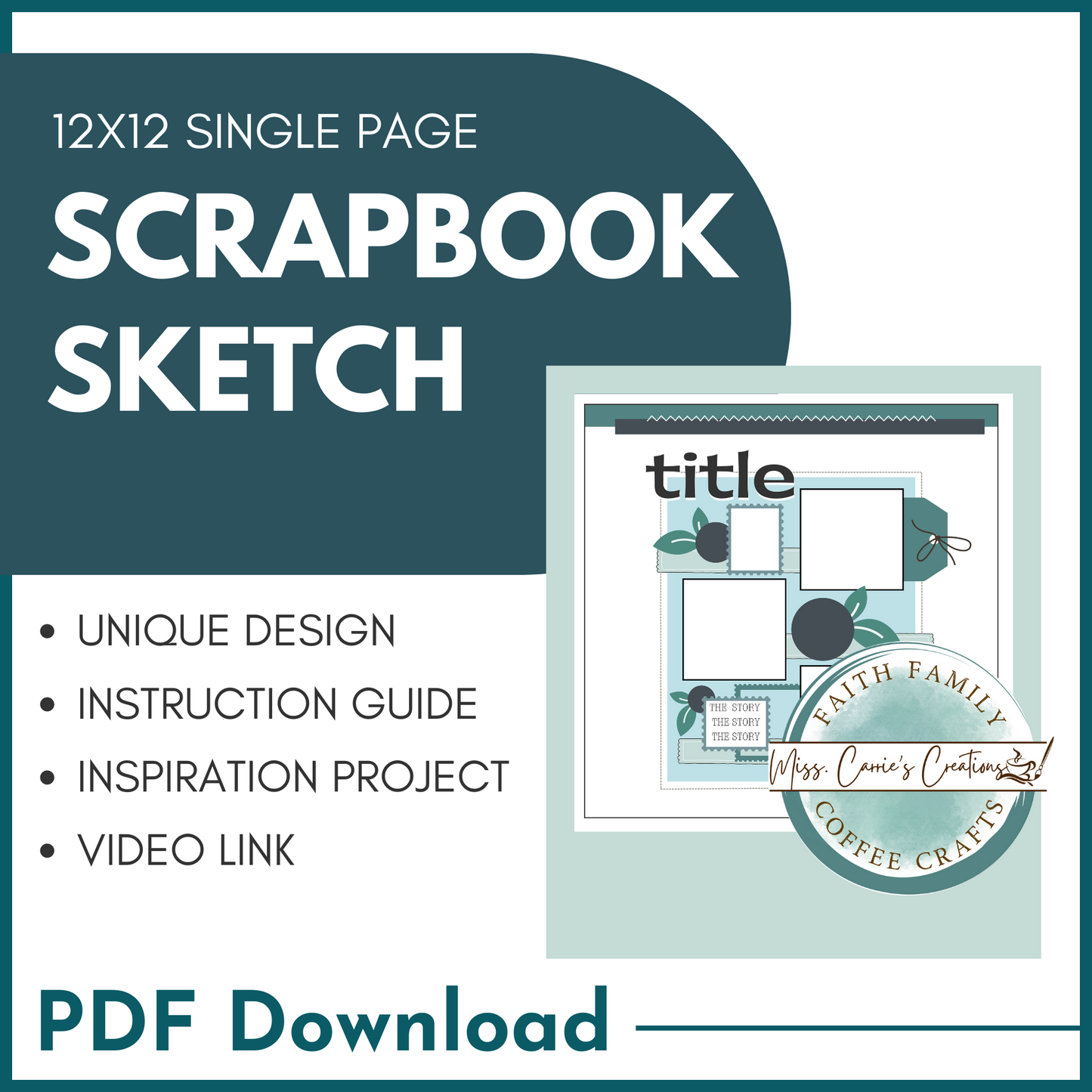 Scrapbook Sketch July 2023