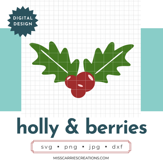 Holly & Berries Cut File