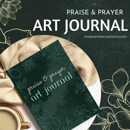 Praise & Prayer Art Journal with Floral Inspirations (EMERALD)