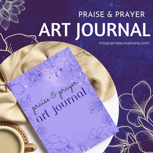 Praise & Prayer Art Journal with Floral Inspirations (LILAC)