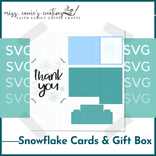 Snowflake Cards & Gift Box