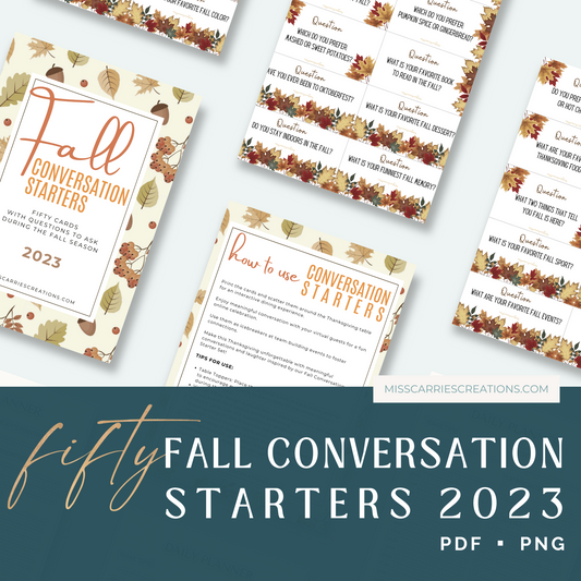 50 Fall Conversation Starters 2023